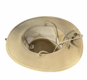 Dents Cooler Western Wide Brim Hat Sun Summer Outback Breathable - Stone - Medium