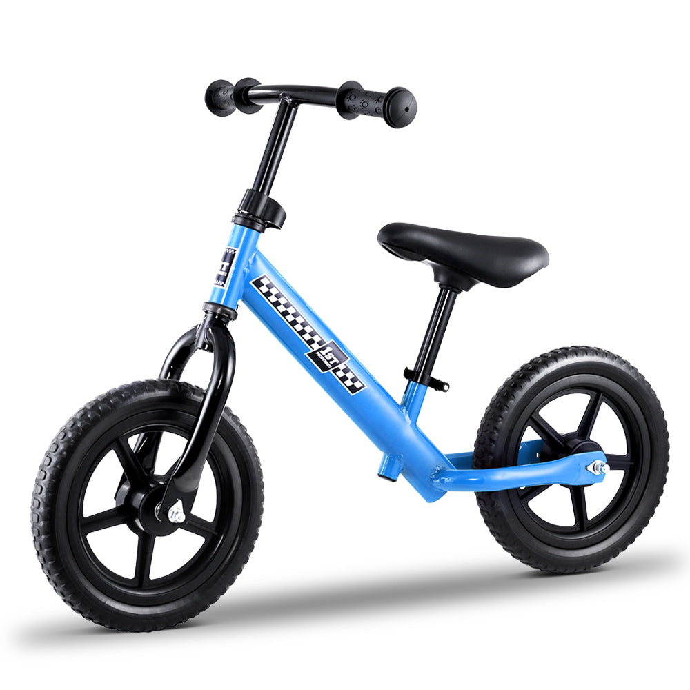 Kids Balance Bike Ride On Toys Puch Bicycle Wheels Toddler Baby 12 Bikes Blue