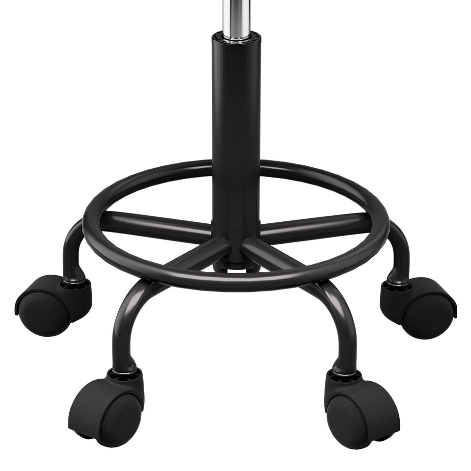 Artiss Salon Stool Swivel Height Adjustable Round Barber Spa Chair Black