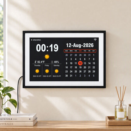 Artiss 10" Smart Digital Clock Calendar HD IPS Touchscreen Weather Photo Frame Amazing Shopping