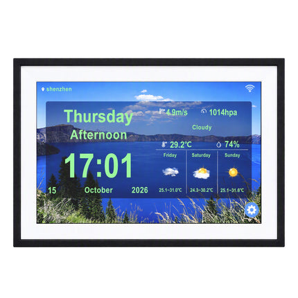 Artiss 10" Smart Digital Clock Calendar HD IPS Touchscreen Weather Photo Frame Amazing Shopping