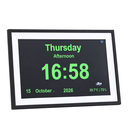 Artiss 10" Smart Digital Clock Calendar HD IPS Touchscreen Weather Photo Frame Amazing Shopping