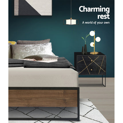 Artiss Bed Frame Metal Bed Frame Bed Base OSLO - Single Amazing Shopping