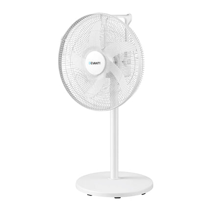 DEVANTI 16" 5-in-1 Rechargeable Fan for Pedestal Table Floor Wall Ceiling