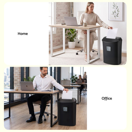 DEVANTI 25L Paper Shredder 14 Sheet P4 Cross Cut for Home Office