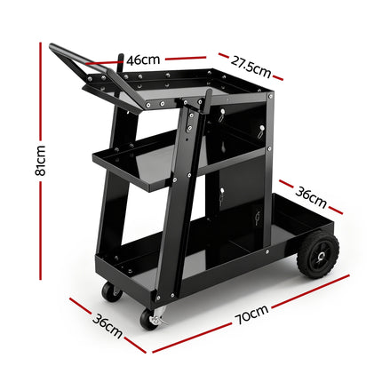 Giantz Welding Trolley Cart Welder MIG TIG ARC MMA Welder Plasma Cutter Storage