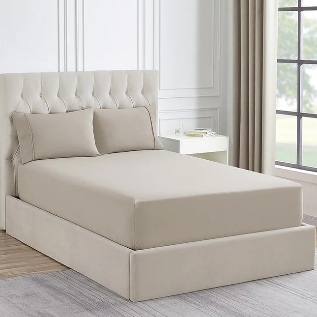 Ddecor Home 1500 Thread count Premium Cotton Blend Sand King Combo Set by Ddecor Home