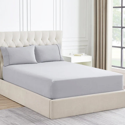 Ddecor Home 1500 Thread count Premium Cotton Blend Silver King Combo Set by Ddecor Home