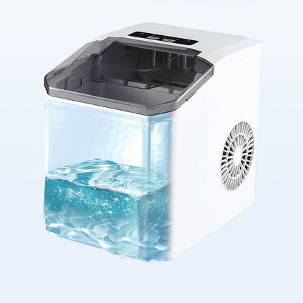mini ice maker, household ice maker, portable ice maker, desktop ice maker, automatic ice maker, smart ice maker, bullet ice maker, dormitory ice maker, Australia, summer, small appliance, countertop ice machine - Silver - Size Australian Standard