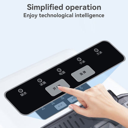 mini ice maker, household ice maker, portable ice maker, desktop ice maker, automatic ice maker, smart ice maker, bullet ice maker, dormitory ice maker, Australia, summer, small appliance, countertop ice machine - Silver - Size Australian Standard