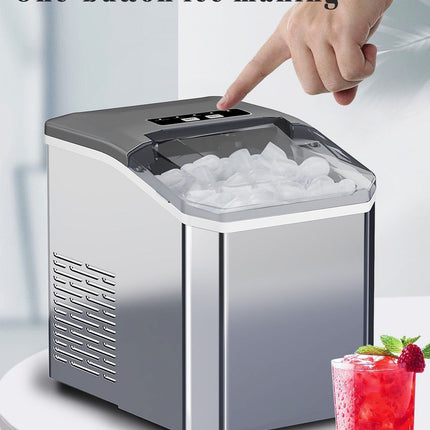 mini ice maker, household ice maker, portable ice maker, desktop ice maker, automatic ice maker, smart ice maker, bullet ice maker, dormitory ice maker, Australia, summer, small appliance, countertop ice machine - White - Size Australian Standard