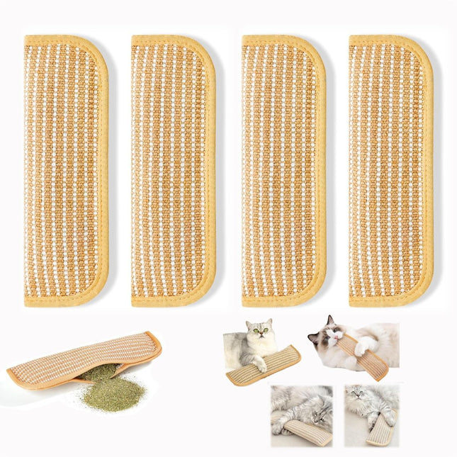 4PC Cat Toys Catnip Toys Interactive Cat Toys Catnip Kicker Soft Sisal Pillow Cat