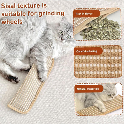 2PC Cat Toys Catnip Toys Interactive Cat Toys Catnip Kicker Soft Sisal Pillow Cat