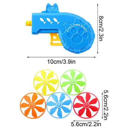 18 Pieces Interactive Cat Fetch Tracking Toys With 5 Colors Flying Propellers for Indoor Pet Kitty Training Chasing，Random color