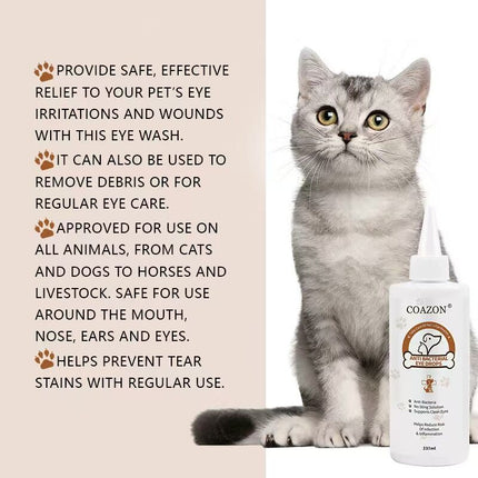 pet products Pet products COAZON, Eye Stain Remover for Dogs and Cats, Dry Eyes, Keratitis ,Conjunctivitis,One's Eyes Become Bloodshot,Redness And Itching, Increased Secretion