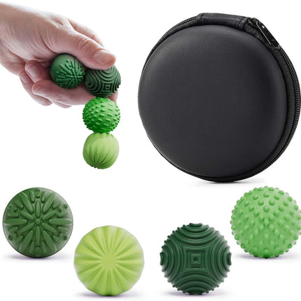 Silicone Magnetic Fidget Balls for Office & Travel – Quiet Sensory Toys to Relieve Stress & Anxiety (Green)