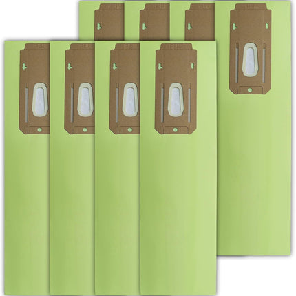 8-Pack Replacement Vacuum Bags for Oreck CC XL Series, Multi-Layer Filtration for Home & Office Cleaning (Green)