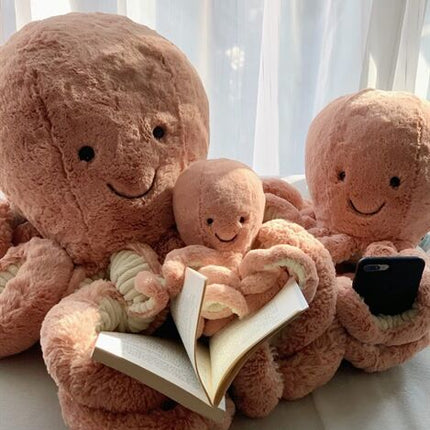 Brown Octopus Plush Toy - Soft Short Plush Stuffed Animal: Perfect Birthday/Christmas/Party Gift for Boys, Girls & Adults