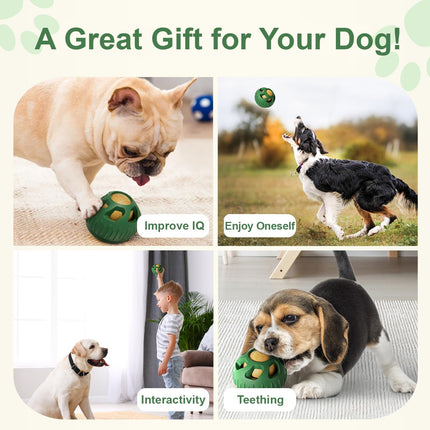 Interactive Dog Toys, Treat Dispensing Dog Toy, Chew Toys to Keep Your Pup Distracted, Frozen Dog Treats Toy for Aggressive Chewer, Durable Dog Puzzle for Small Medium Dog