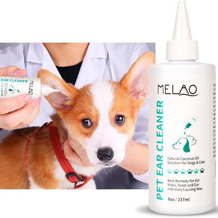 pet products Pet products Ear Cleanser for Dogs and Cats – Gentle Daily Ear Wash – Long Nozzle for Deep Ear Cleaning – Removes Wax, Odor & Moisture