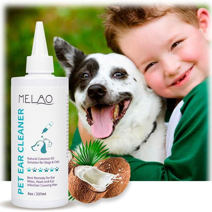 pet products Pet products Ear Cleanser for Dogs and Cats – Gentle Daily Ear Wash – Long Nozzle for Deep Ear Cleaning – Removes Wax, Odor & Moisture