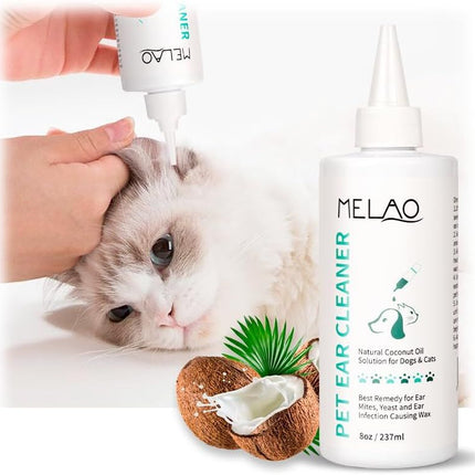 pet products Pet products Ear Cleanser for Dogs and Cats – Gentle Daily Ear Wash – Long Nozzle for Deep Ear Cleaning – Removes Wax, Odor & Moisture