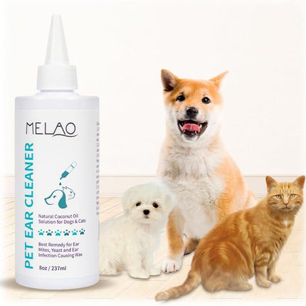 pet products Pet products Ear Cleanser for Dogs and Cats – Gentle Daily Ear Wash – Long Nozzle for Deep Ear Cleaning – Removes Wax, Odor & Moisture