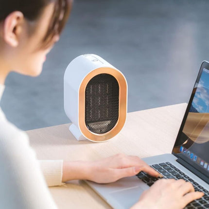 1200W ceramic PTC electric fan heater, two temperature settings, overheat protection, rapid heating, quiet operation, energy saving.