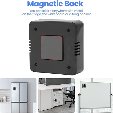 Kitchen Timers for Cooking - Chef's Kitchen Timer with Audible Alarm - Mechanical Desktop Timer - No Batteries Required - Magnetic Back - Beautiful Stainless Steel Magnetic Countdown Reminder
