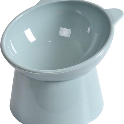Cat bowl - Feeders - Tilting bowl - Anti-vomiting - Angled design - Blue - Perfect for cats - Indoor use - Pet accessories - Blue