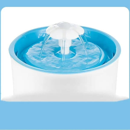 1.6L Round Pet Water Fountain for Cats and Dogs, Orange