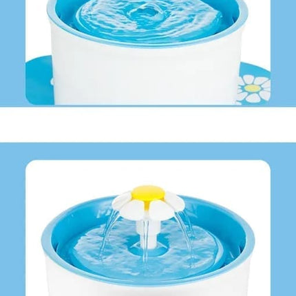 1.6L Round Pet Water Fountain for Cats and Dogs, Green