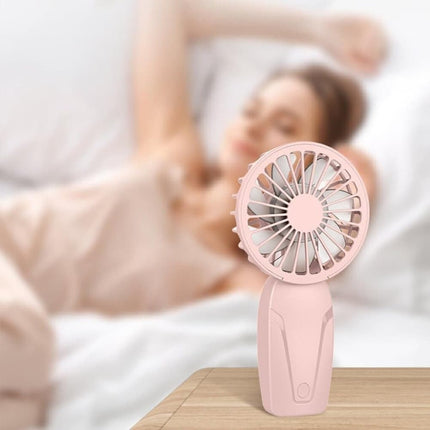 Portable Mini Hand Fan USB Rechargeable with 3 Speeds, Quiet Handheld Fan, Green