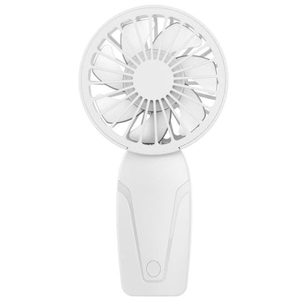 Portable Mini Hand Fan USB Rechargeable with 3 Speeds, Quiet Handheld Fan, White