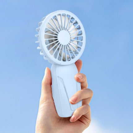 Portable Mini Hand Fan USB Rechargeable with 3 Speeds, Quiet Handheld Fan, White