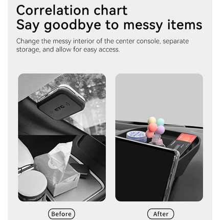 BYD Shark 2024 Behind Screen Storage Tray | Silicone Dashboard Organizer Box Interior Accessories