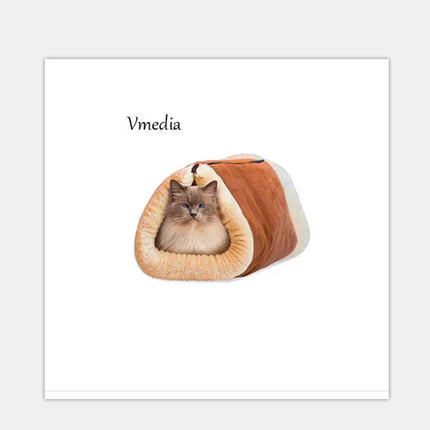 Cat Tunnel Sleeping Bag Pet Nest, 83 x 52 cm