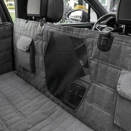 Pet Car Seat Cover Mat Water and Stain Resistant, Black, Fits L to XL, 137 x 147 cm