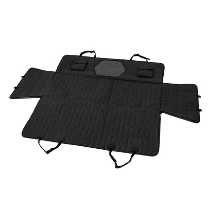 Pet Car Seat Cover Mat Water and Stain Resistant, Light Gray, Fits L to XL, 137 x 147 cm