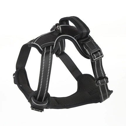 Reflective Pet Vest, Dog Harness, No Pull, Breathable, 1.5-meter tow rope - Orange, XL