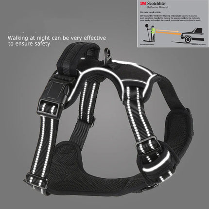 Reflective Pet Vest, Dog Harness, No Pull, Breathable, 1.5-meter tow rope - Blue, XL