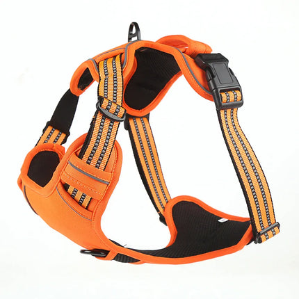 Reflective Pet Vest, Dog Harness, No Pull, Breathable, 1.5-meter tow rope - Green, M