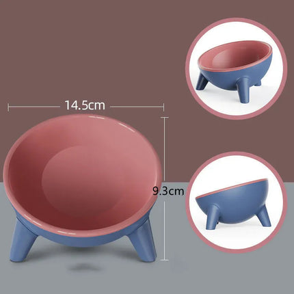 Cat and Dog Non-Breakable Bowl With Stand, Durable, Heat Resistant - Moff green