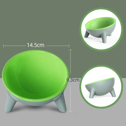 Cat and Dog Non-Breakable Bowl With Stand, Durable, Heat Resistant - Rose red