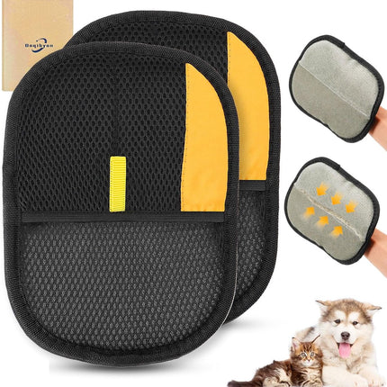 2 Pieces Magic Brush Pet Hair - Washable and Reusable for Cat and Dog Hair - Effortless Care and Cleaning of Sofa, Carpet, and Furniture