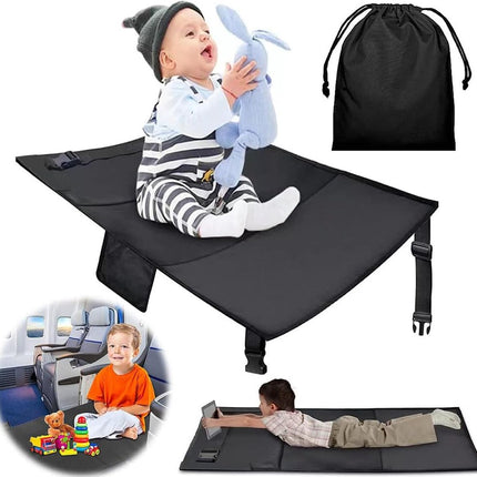 Airplane Bed - Airplane Footrest - Airplane Toddler Bed - Baby Travel Bed - Toddler Travel Bed - Baby Bed - Toddler Bed - Airplane Footbed - Child Seat Extender - Lightweight and Foldable - Comfortable - Water Resistant - Washable