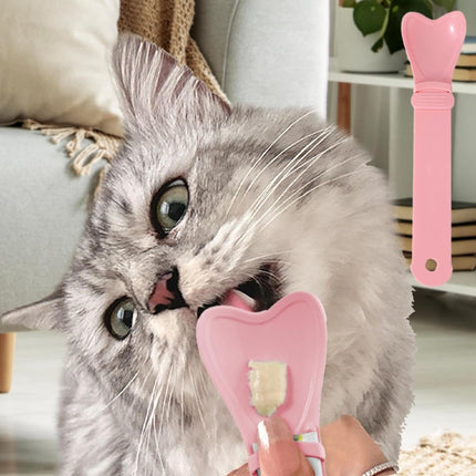 Cat Food - Cat Treats Spoon - Cat Treats Spoon - Snack Spoon for Pets - Feeder - Cat Treats Spoon - Cat Spoon - Hanging Design - For Squeezing Out Puree and Snacks - 3 Pieces