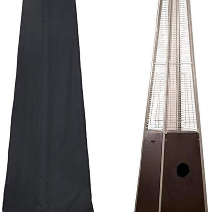 Patio Heater Cover - Heavy-Duty Waterproof Porch Cover - Patio Heater Cover - Pyramid Style Heated Umbrella Cover - Dust Cover for Outdoor Use - Heater Cover - for Pyramid Torch Patio Heaters - 221x53x61cm - Black