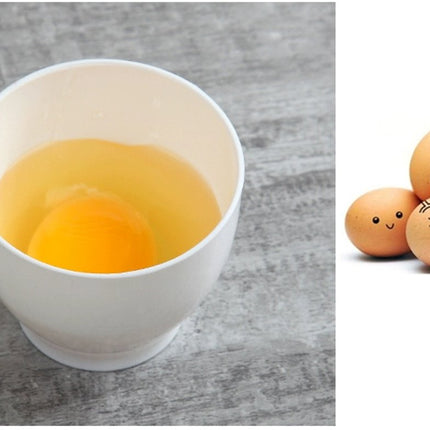 Egg Boiler - 2 Pieces - Microwave Egg Boiler - Egg Boiler - Portable Mini Fast Egg Boiling Cup - For Kitchen Breakfast - White