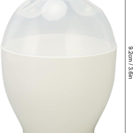Egg Boiler - 2 Pieces - Microwave Egg Boiler - Egg Boiler - Portable Mini Fast Egg Boiling Cup - For Kitchen Breakfast - White